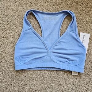 NWT Beyond Yoga Spacedye Lift Your Spirits Yoga Sports Bra- Flower Blue Heather